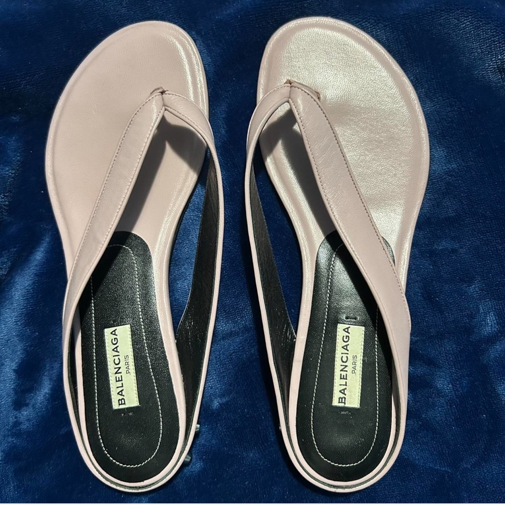 Balenciaga Pink Minimalist Sandals